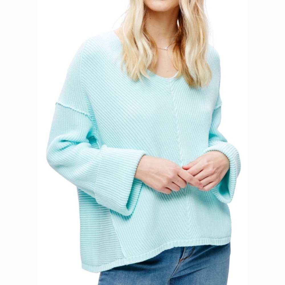 Free People La Brea V Neck Sweater